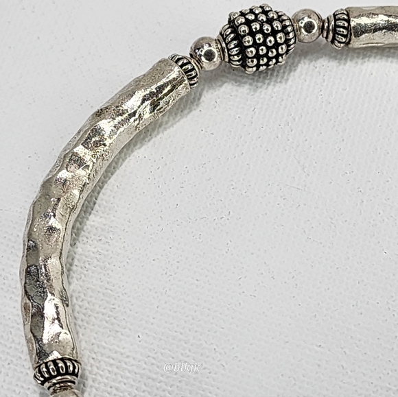 Tina Barry Sterling Silver Bead Bracelet - Picture 8 of 11